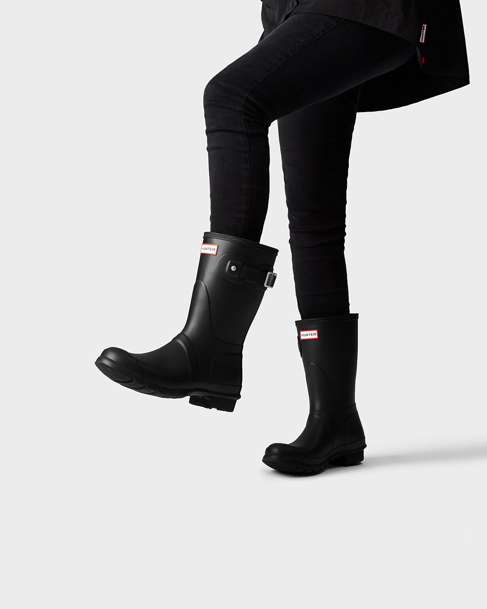 Hunter Mujer Original - Botas de Lluvia Negras - 302-JPZHLC